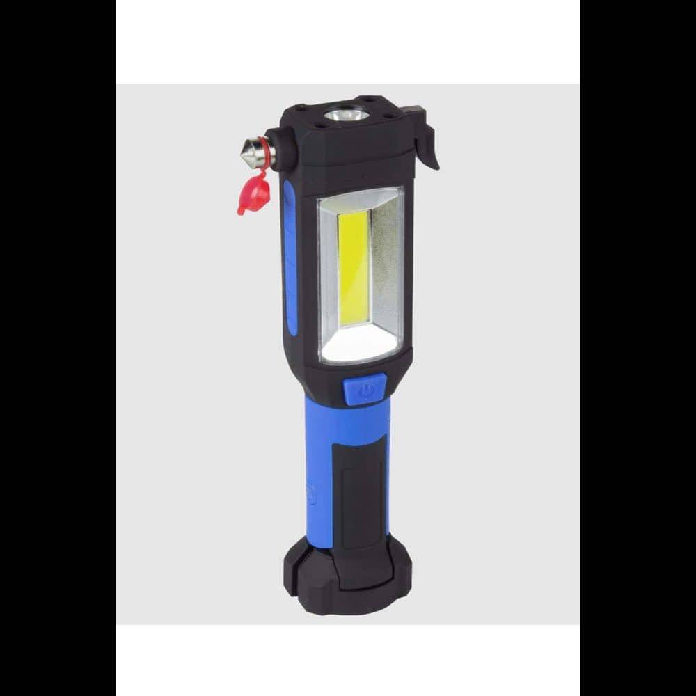 SecureBrite 9-in-1 Emergency Auto Tool with Flashlight Blue